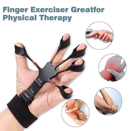 Silicone Fingers Strengthen Trainer finger exerciser physical therapy 